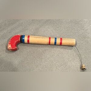 Vintage wooden novelty pop gun toy